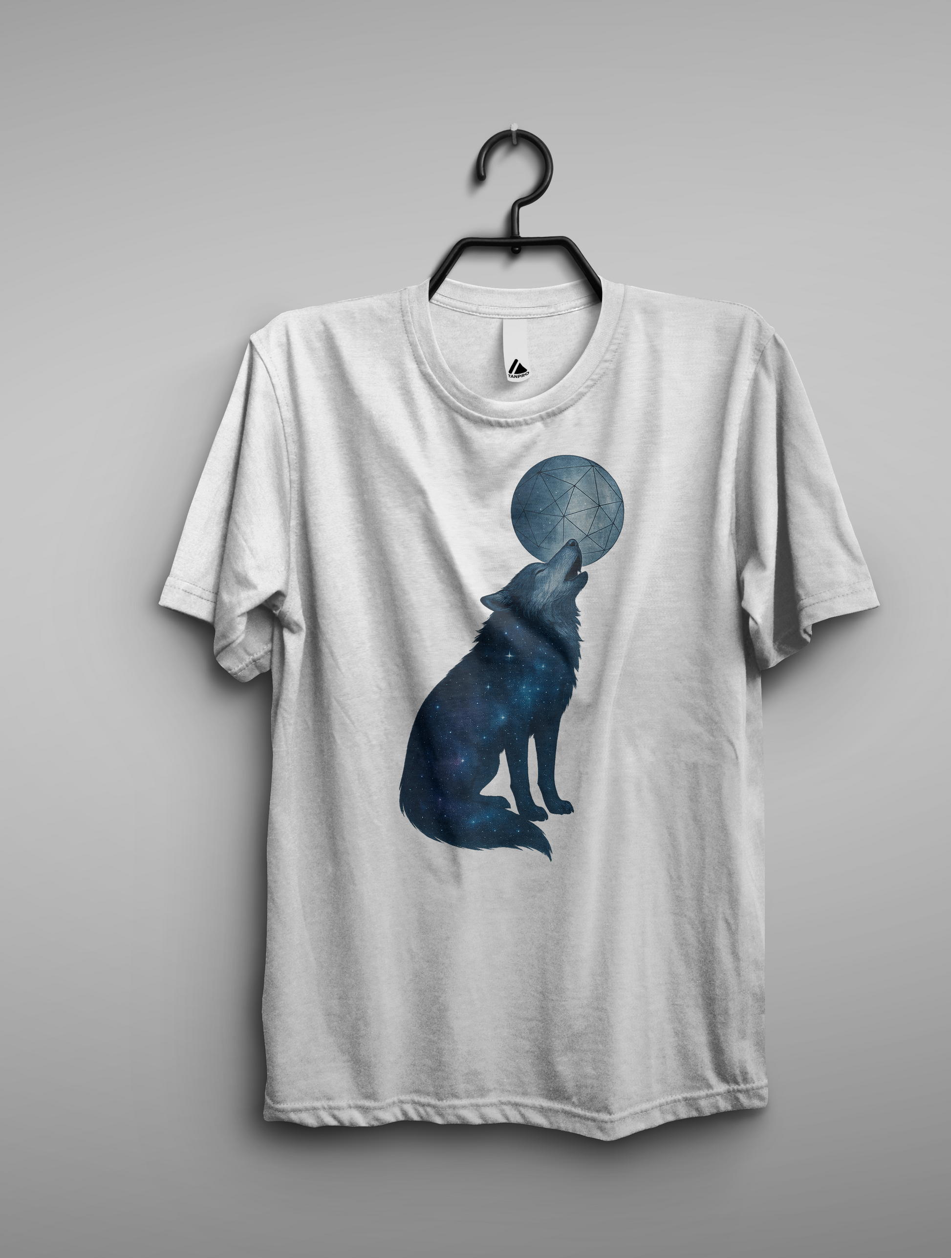 Celestial Wolf Half-Sleeve T-Shirt