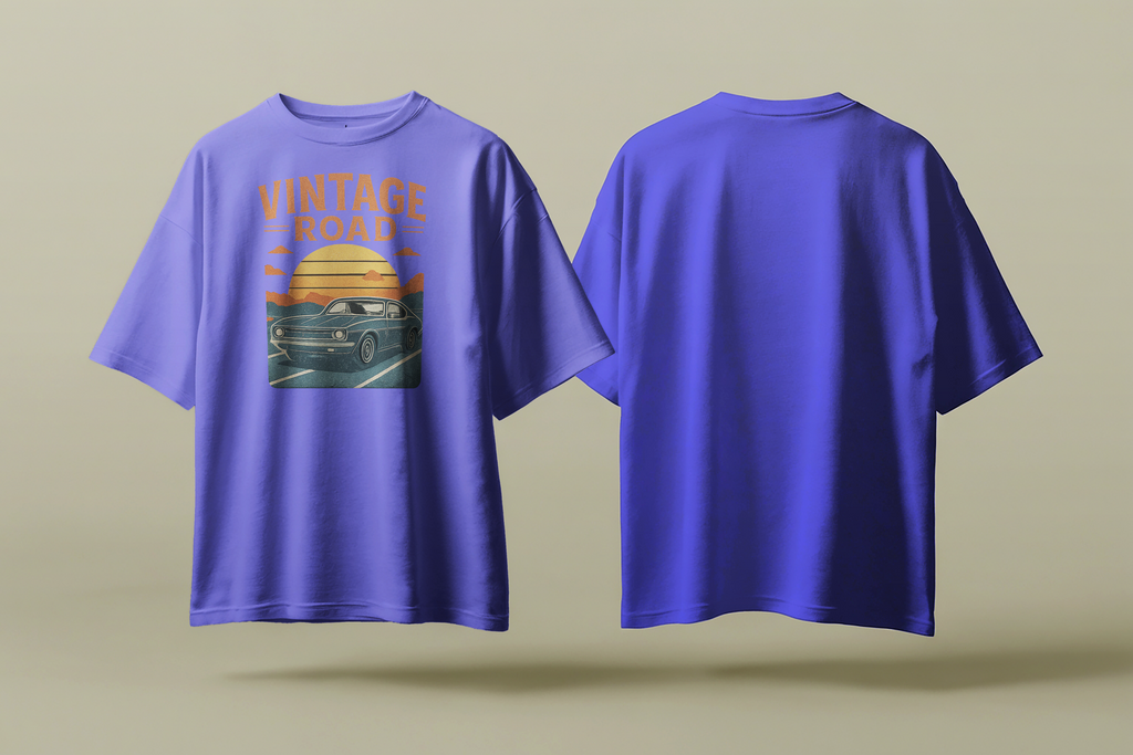 Vintage Road Half-Sleeve T-Shirt