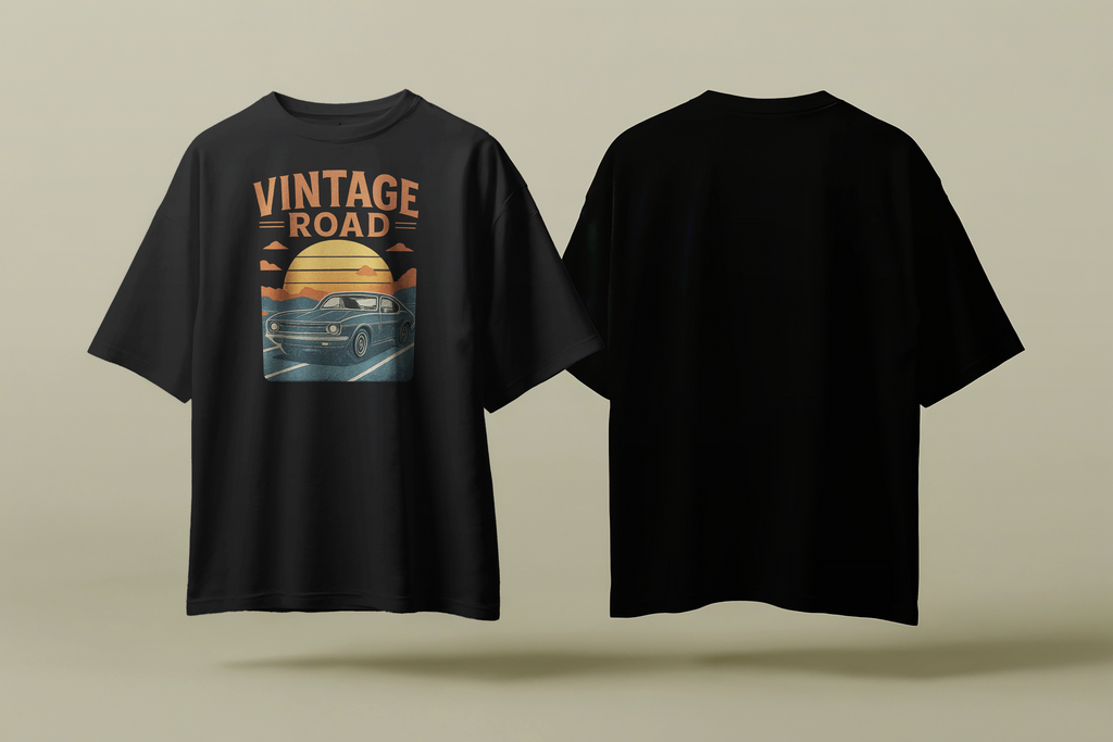 Vintage Road Half-Sleeve T-Shirt