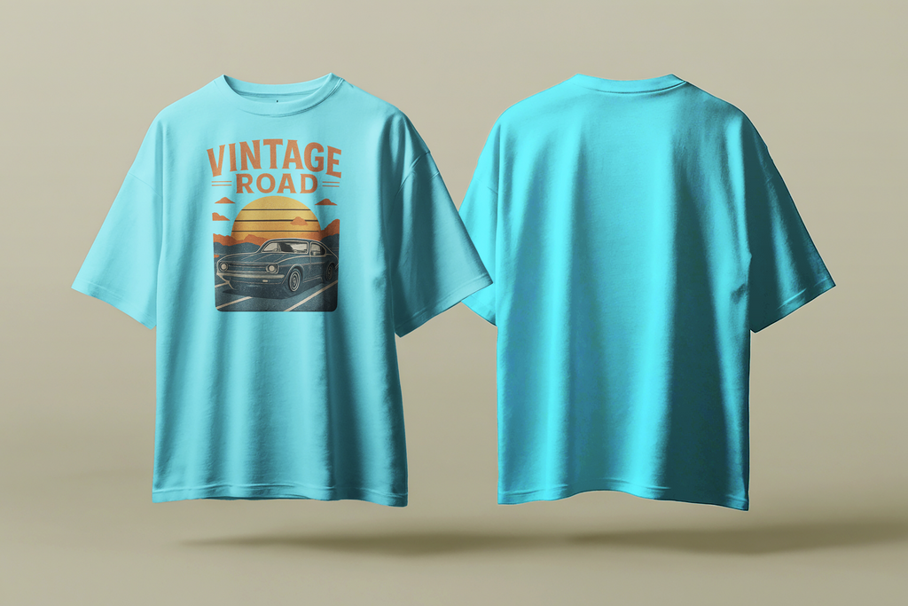 Vintage Road Half-Sleeve T-Shirt