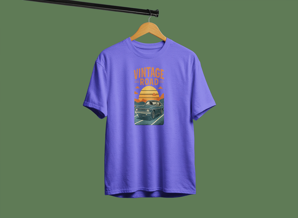 Vintage Road Half-Sleeve T-Shirt