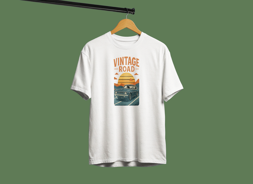 Vintage Road Half-Sleeve T-Shirt