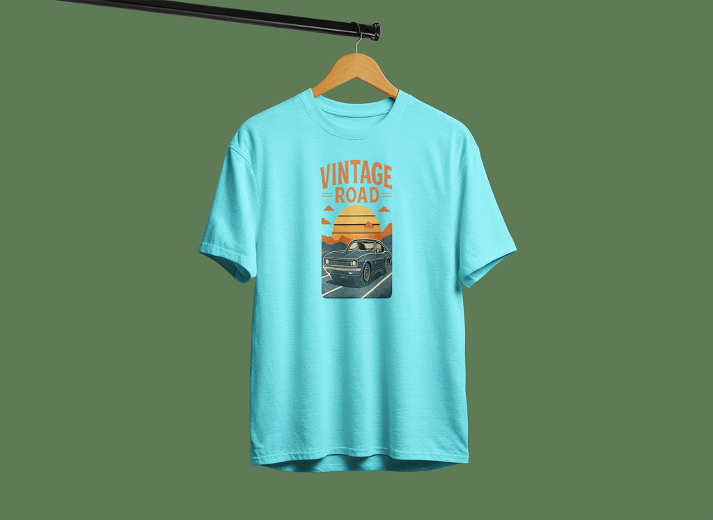 Vintage Road Half-Sleeve T-Shirt